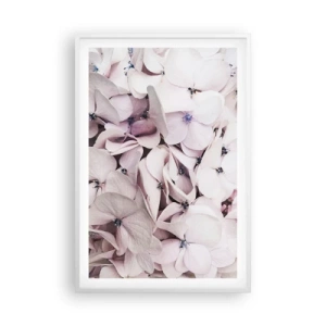 Plakat i hvid ramme - I en flod af blomster - 61x91 cm