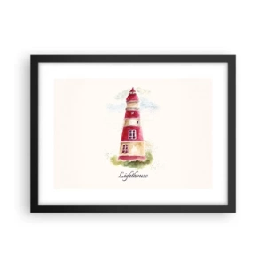 Plakat i sort ramme - Altid vejret omkring - 40x30 cm