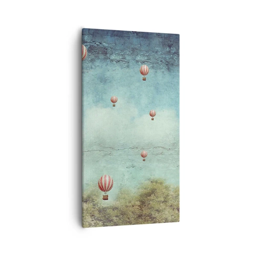 Lærredstryk - Billede på lærred - Fri fra livets travlhed og travlhed - 55x100 cm