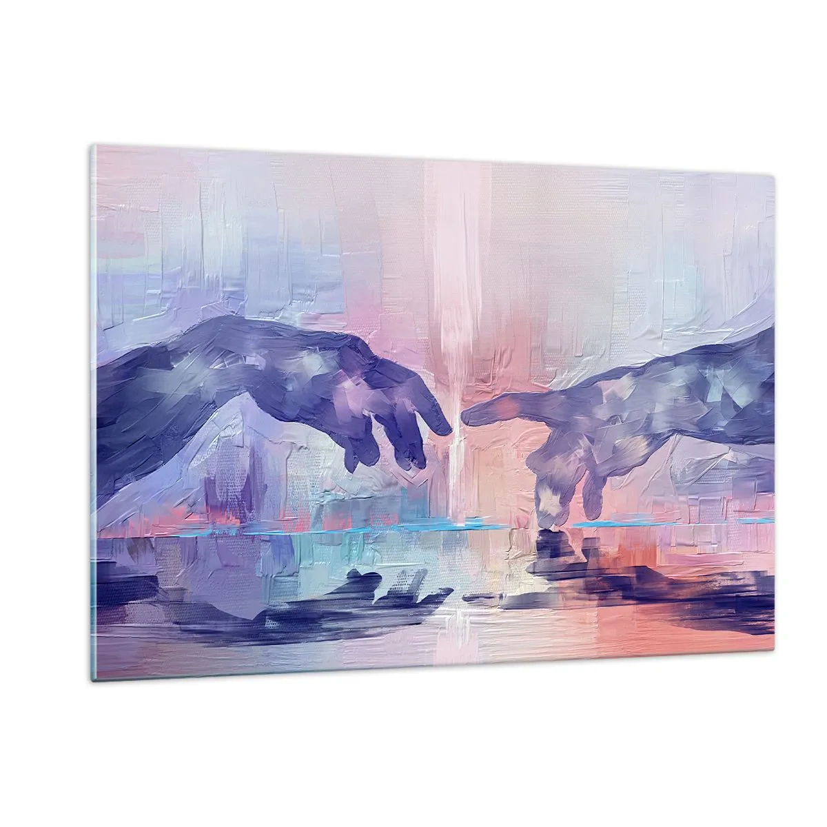 Billede på glas - Den guddommelige gnist af liv - 120x80 cm