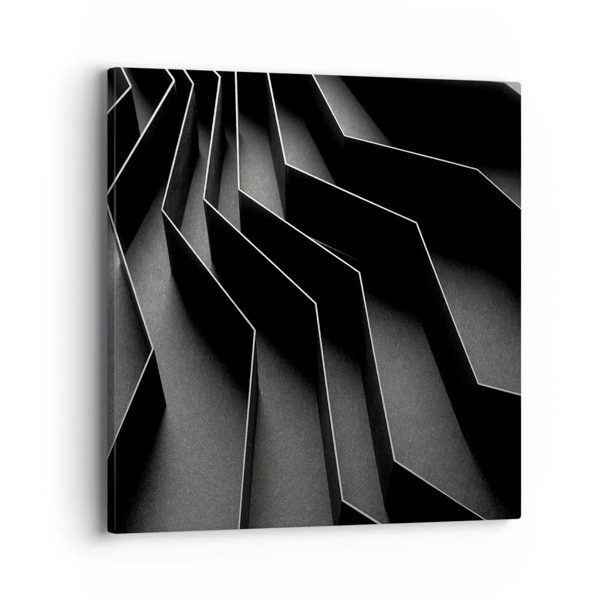 Lærredstryk - Billede på lærred - Rumlig orden - 40x40 cm