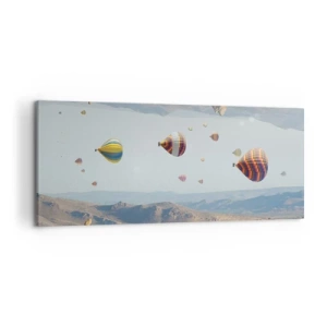 Lærredstryk - Billede på lærred - Alt er muligt her - 120x50 cm