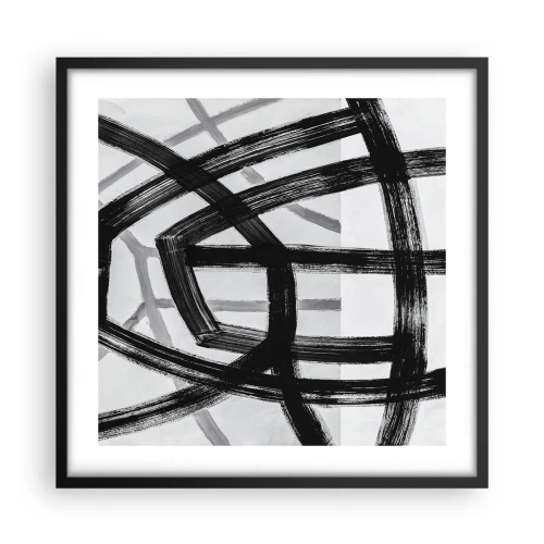 Plakat i sort ramme - Opbygning af dybde - 50x50 cm