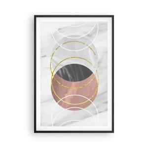 Plakat i sort ramme - Sfærernes musik - 61x91 cm
