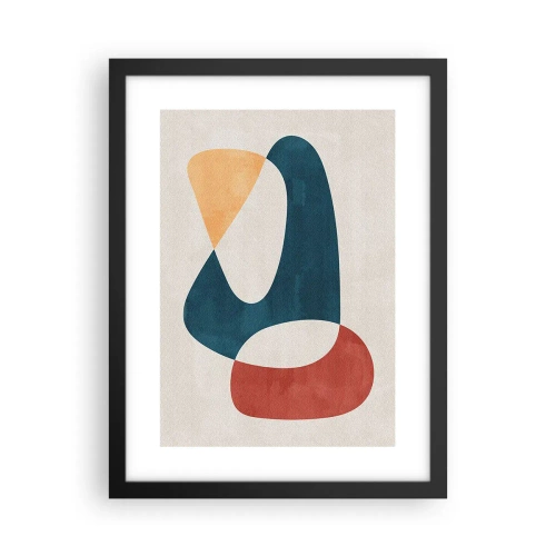 Plakat i sort ramme - Påvirkninger og metamorfoser - 30x40 cm