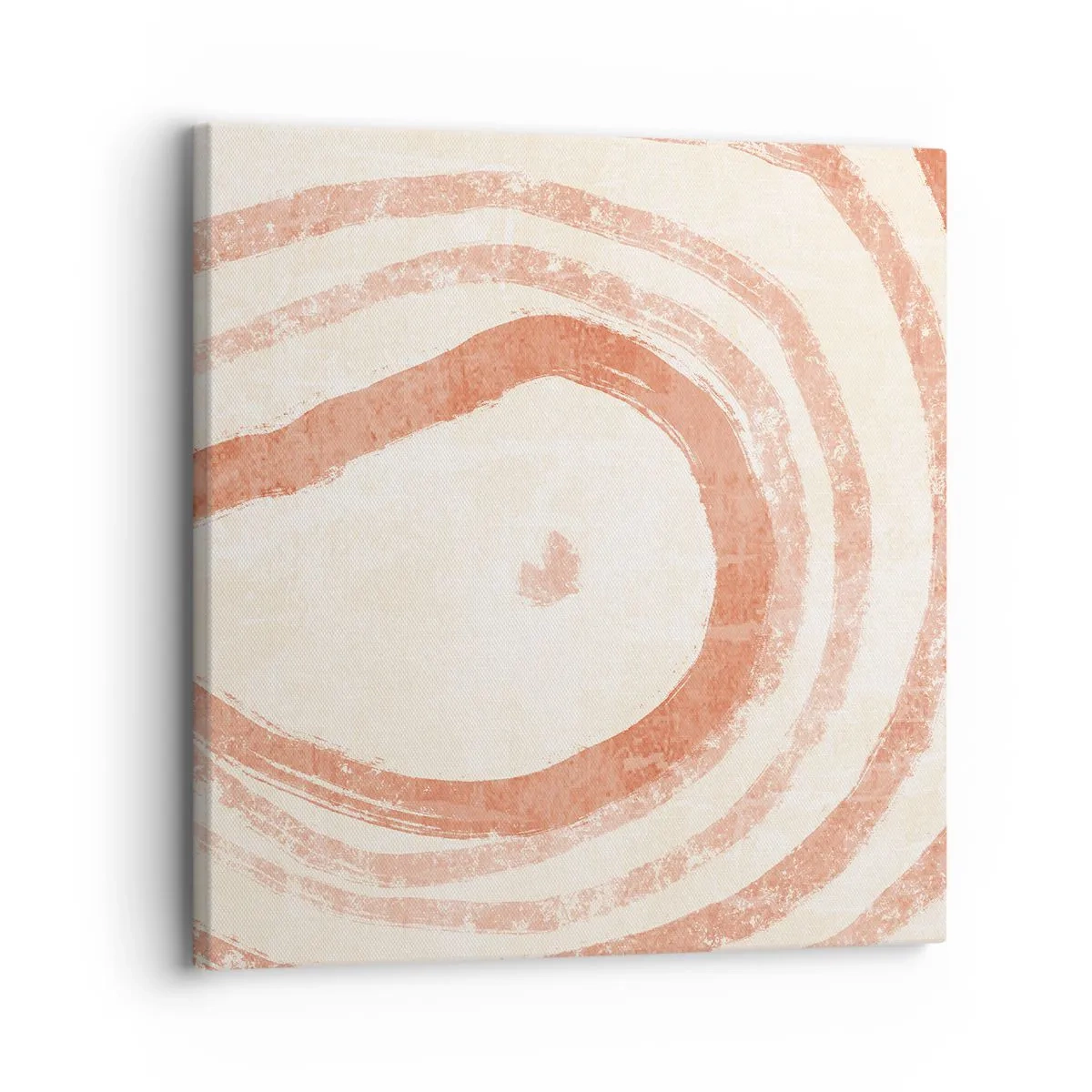 Lærredstryk - Billede på lærred - Koralcirkler - komposition - 30x30 cm