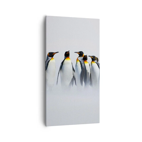 Lærredstryk - Billede på lærred - Møde i aftenkjole - 55x100 cm