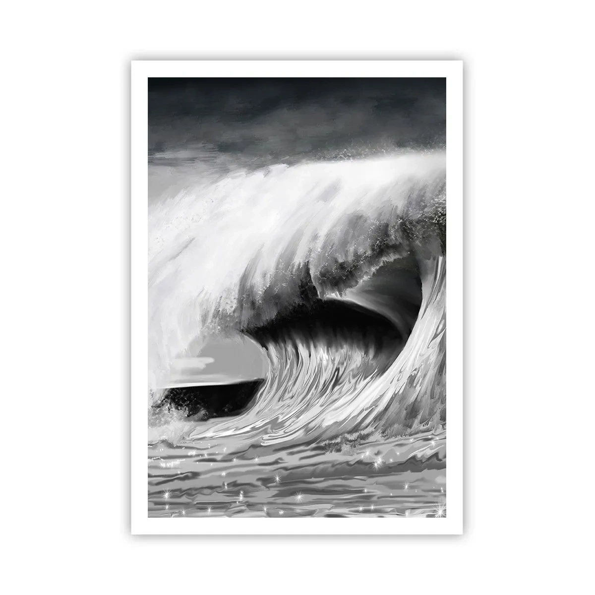 Plakat - Havets vrede - 70x100 cm