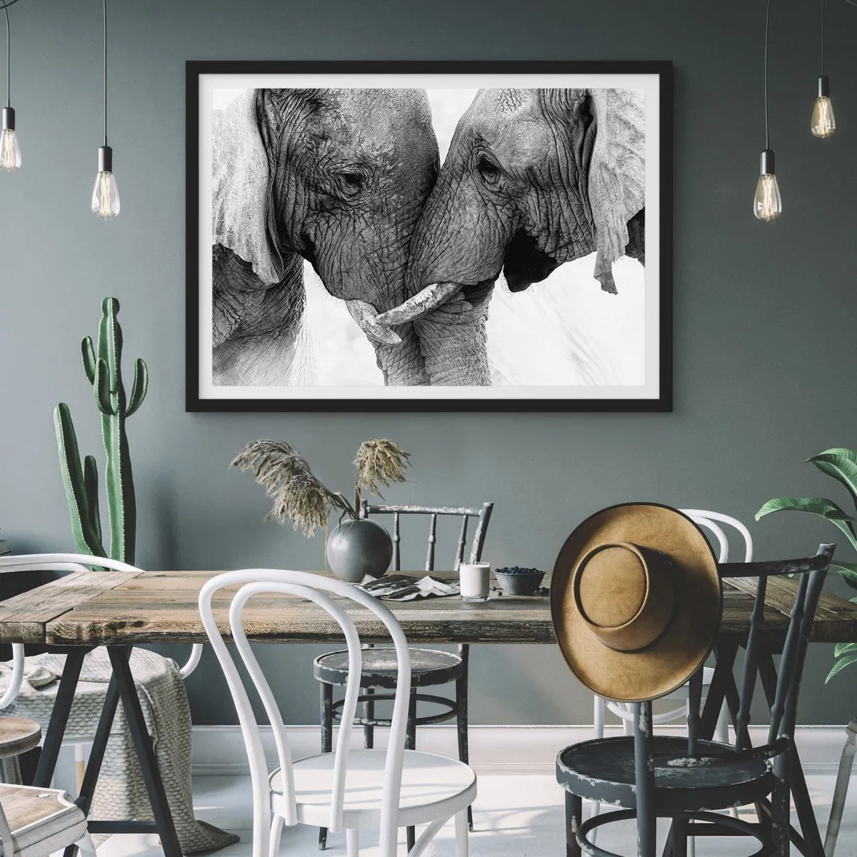 Plakat i sort ramme - Hjertelig tilståelse - 50x40 cm