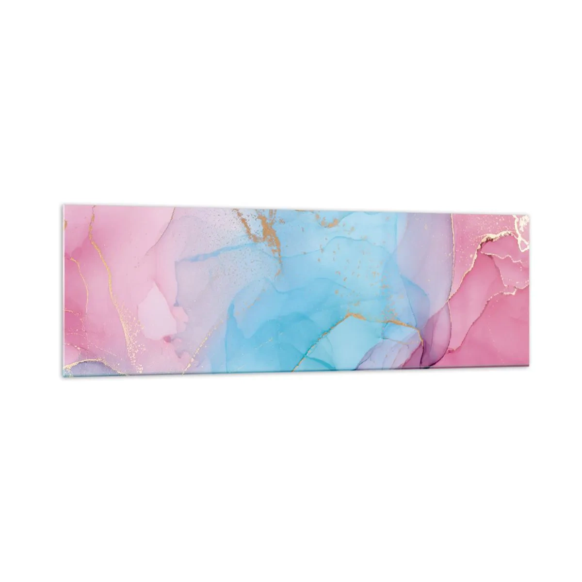 Billede på glas - Møde og gennemtrængning - 160x50 cm
