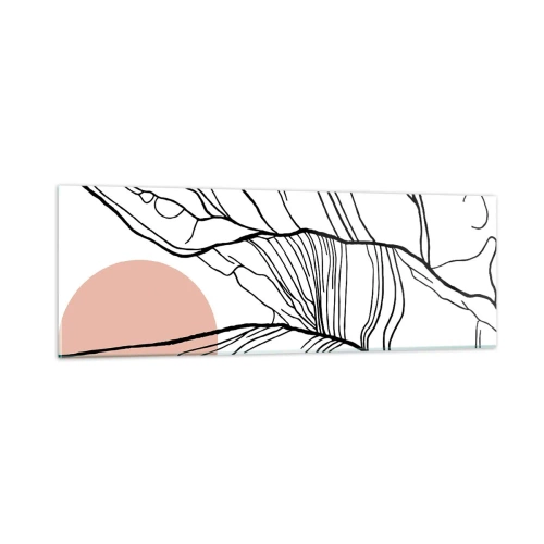 Billede på glas - I et netværk af kviste - 90x30 cm