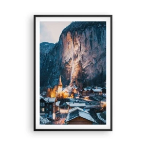 Plakat i sort ramme - Vinterens lysende ånd - 61x91 cm