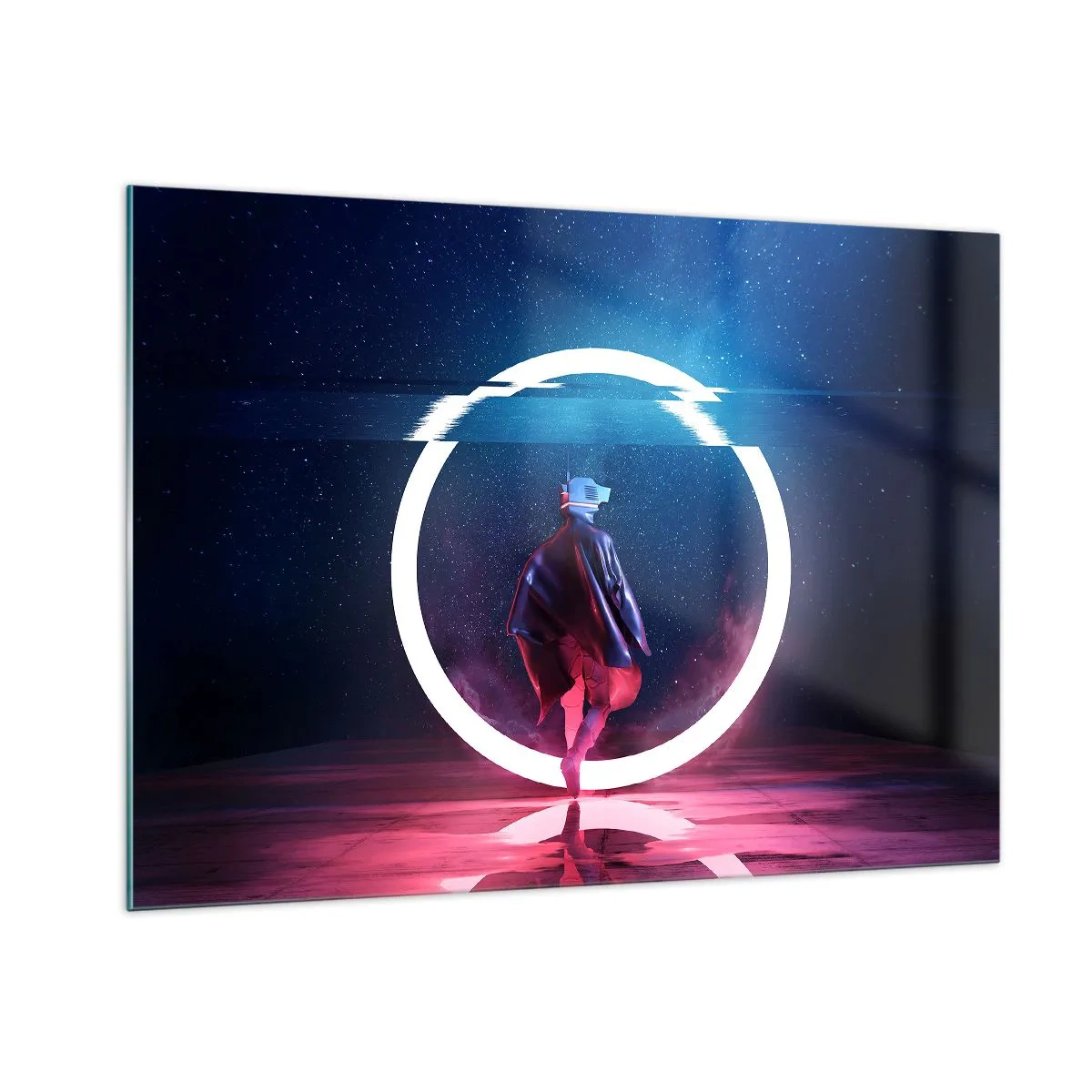 Billede på glas - Mellem verdener - 100x70 cm