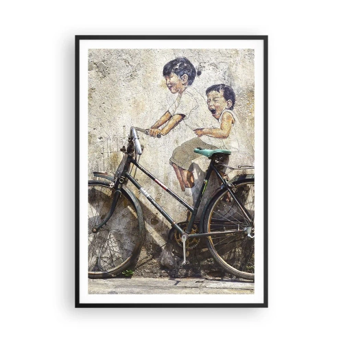 Plakat i sort ramme - Sandt eller falsk? - 70x100 cm