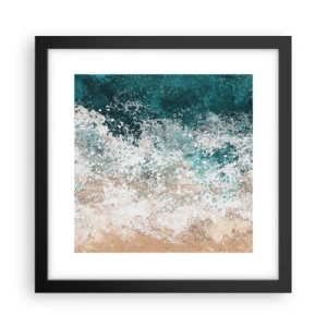Plakat i sort ramme - Historier fra havet - 30x30 cm