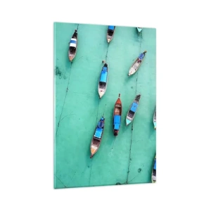 Billede på glas - I glædelig forventning - 80x120 cm