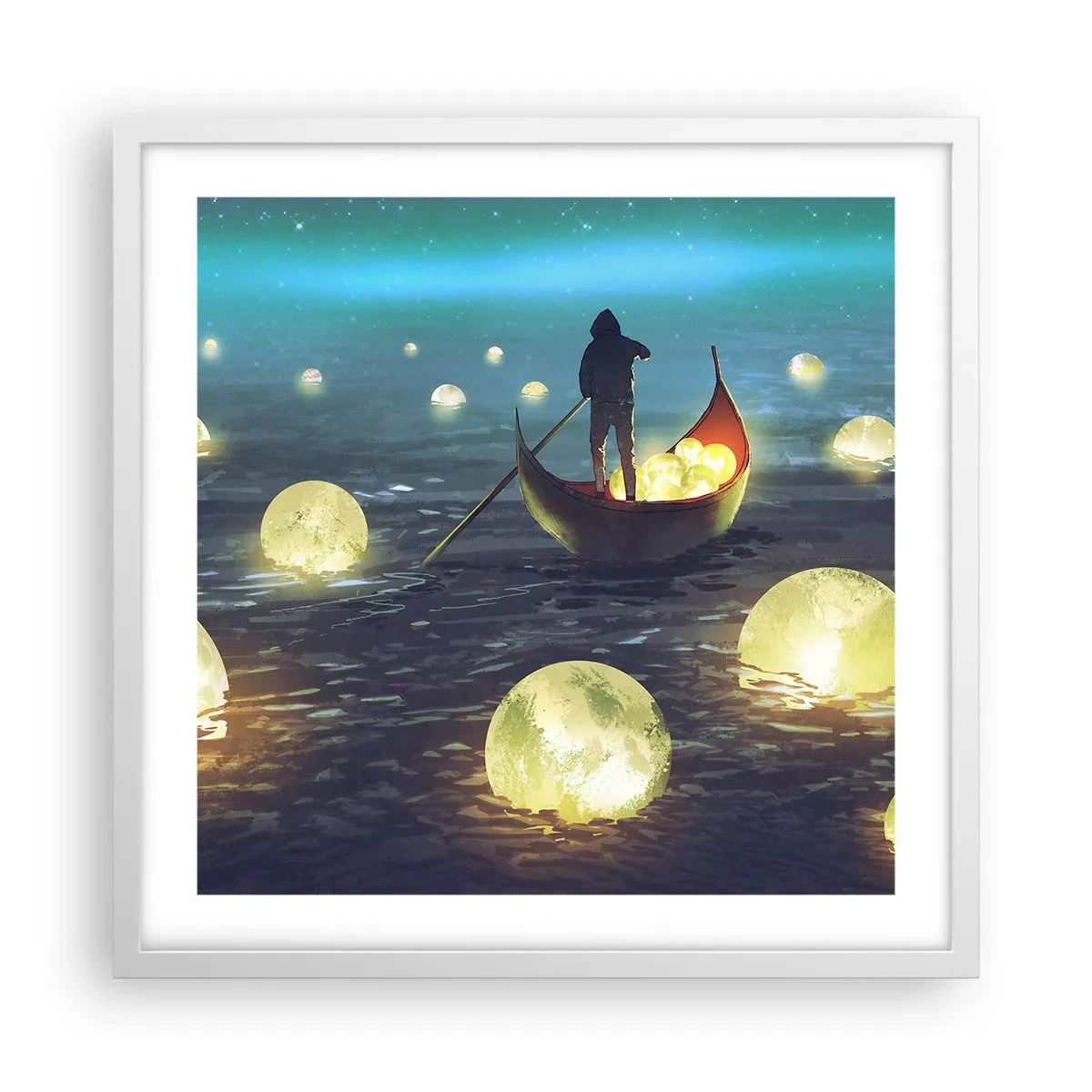 Plakat i hvid ramme - Ting, som filosoffer aldrig har drømt om - 50x50 cm