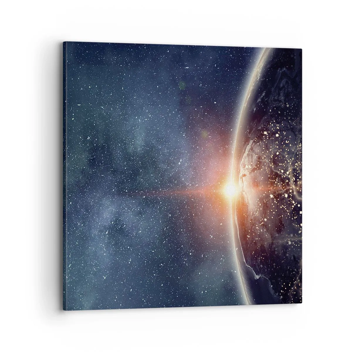 Lærredstryk - Billede på lærred - I det nye perspektiv - 70x70 cm
