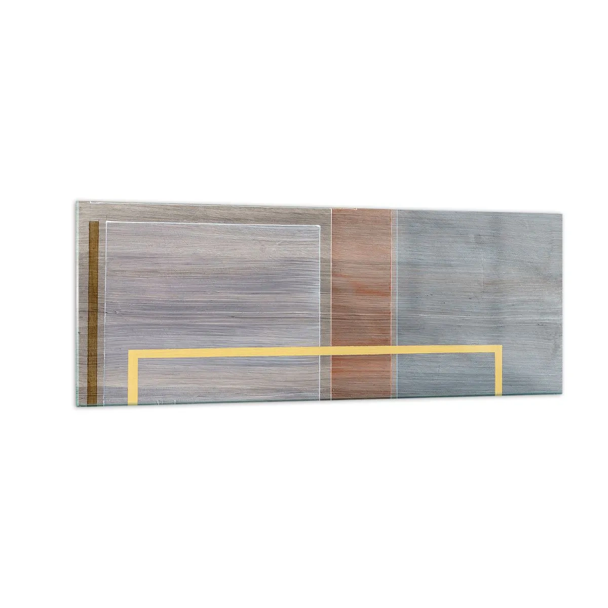 Billede på glas - Lige og rolig - 140x50 cm