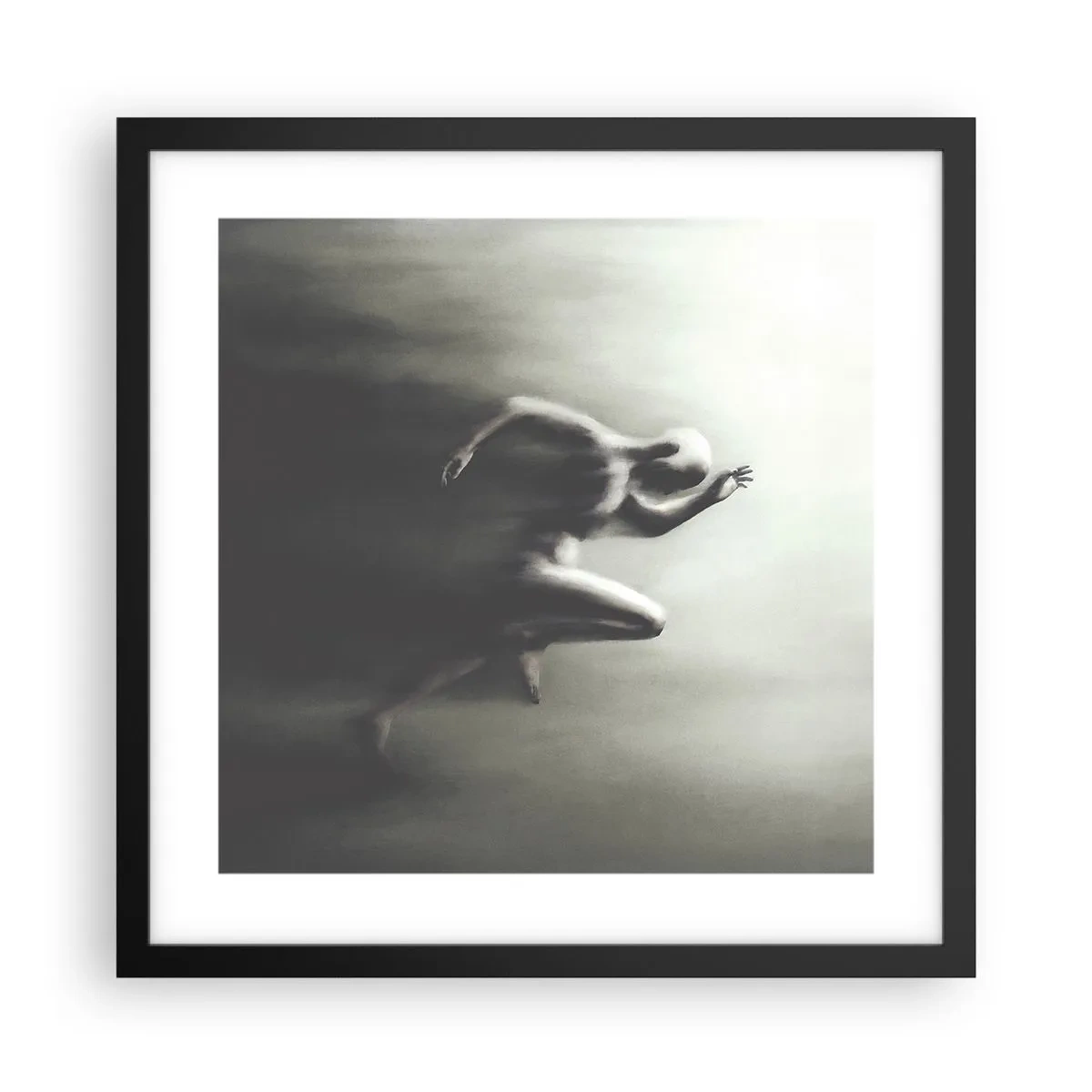 Plakat i sort ramme - Ustoppelig - 40x40 cm