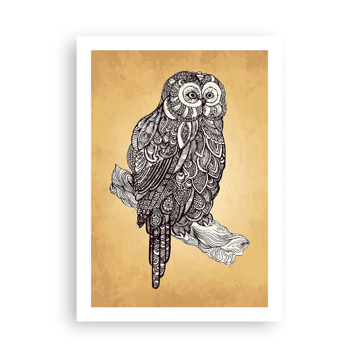 Plakat - Indviklede ornamenter af visdom - 50x70 cm