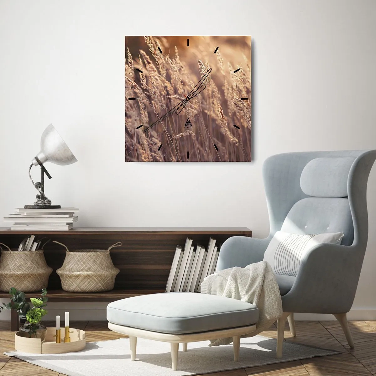 Vægur, Uret - Klar til at byde efteråret velkommen - 40x40 cm