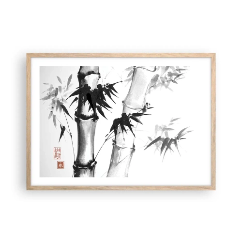 Plakat i ramme af lyst egetræ - Nærbillede af Orienten - 70x50 cm