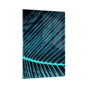 Billede på glas - Tekstur af grønt - 80x120 cm