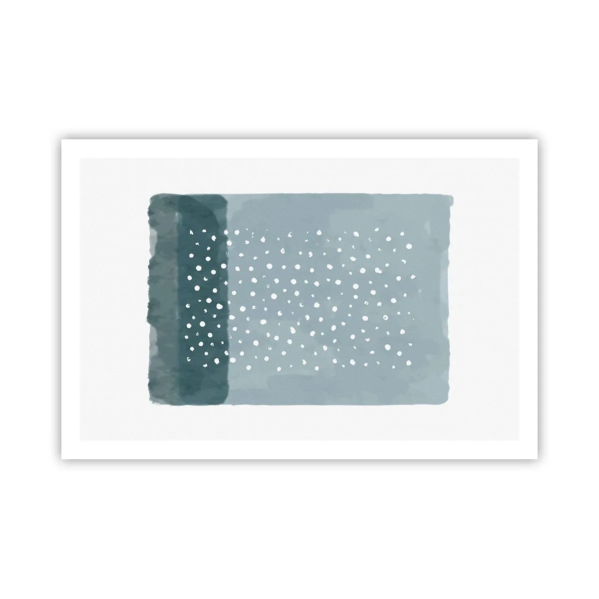 Plakat - Dyrket i blåt - 91x61 cm