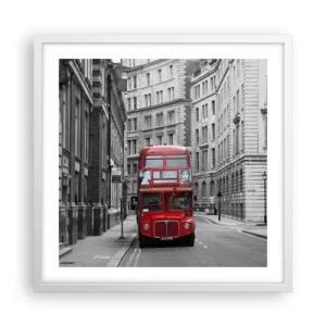 Plakat i hvid ramme - Hverdagen behøver ikke at være grå - 50x50 cm