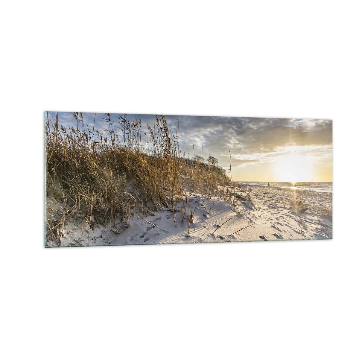 Billede på glas - Indbydelse til en vandretur - 100x40 cm