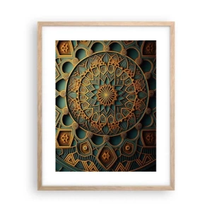 Plakat i ramme af lyst egetræ - I et arabisk klima - 40x50 cm