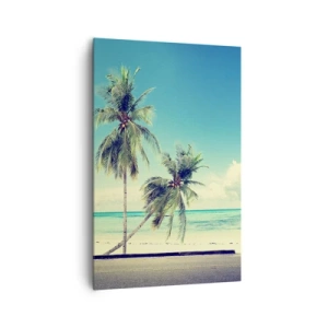 Lærredstryk - Billede på lærred - Ferietid til at starte - 80x120 cm