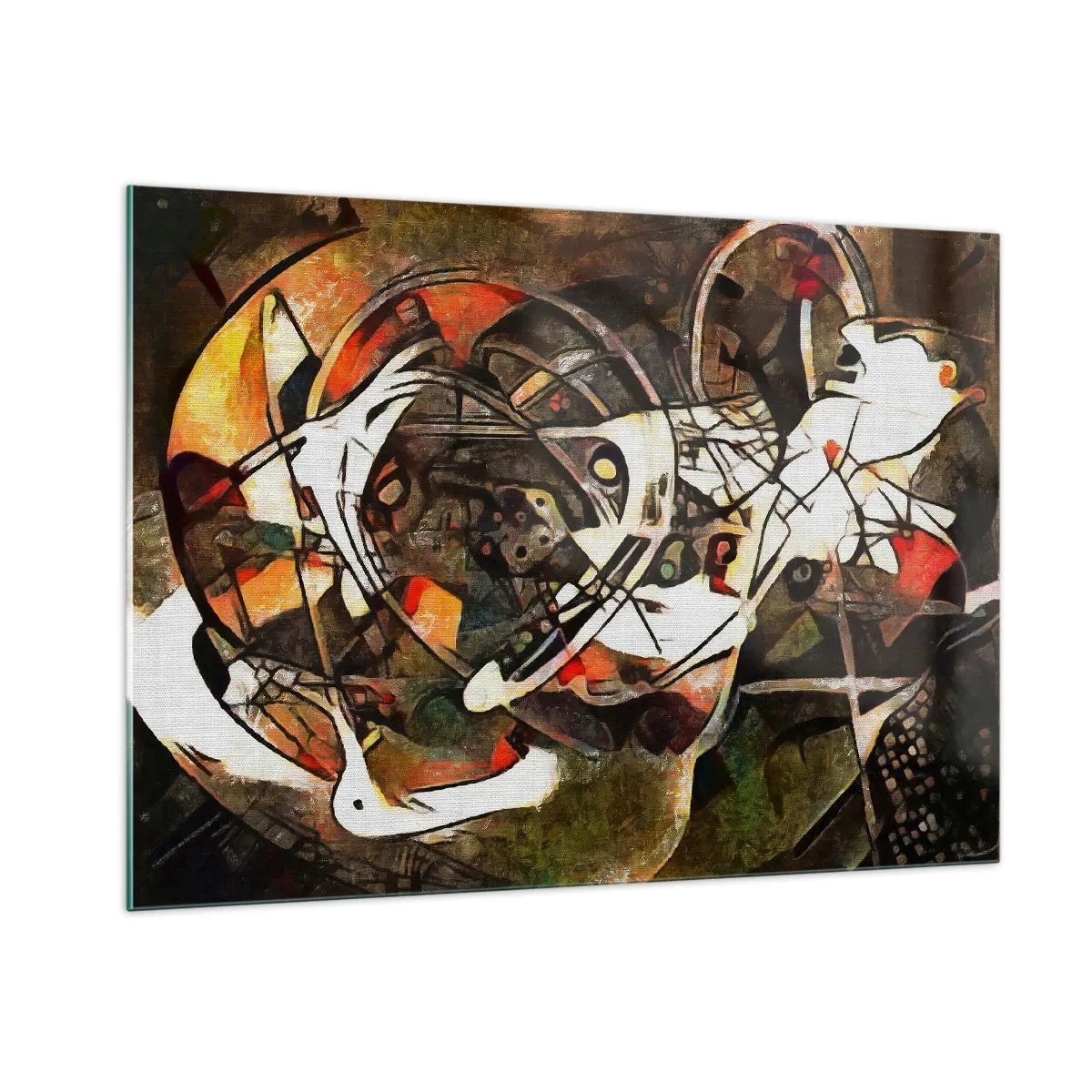 Billede på glas - Kan du høre bevægelse? - 100x70 cm