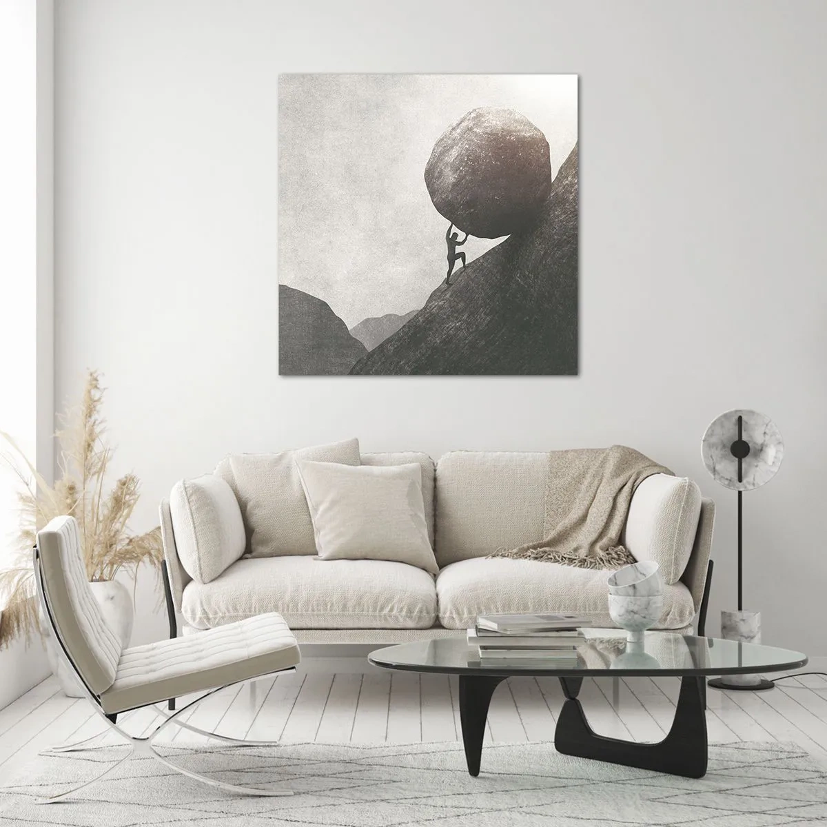 Billede på glas - Jeg tror mod al forventning - 50x50 cm