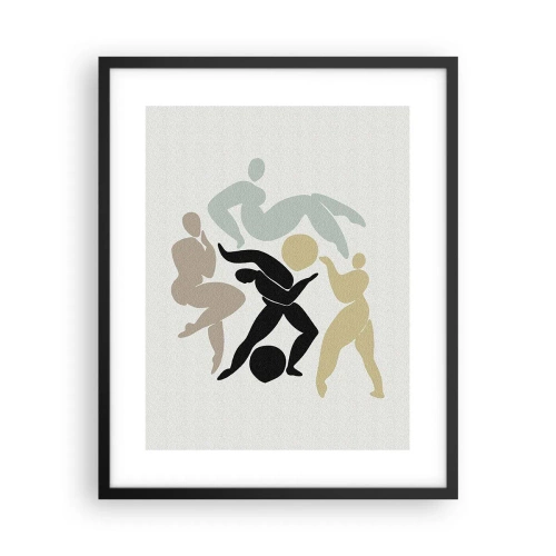 Plakat i sort ramme - Bevægelse for sundhed og skønhed - 40x50 cm