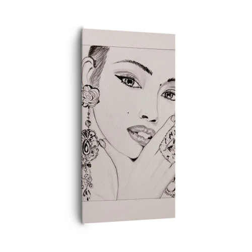 Lærredstryk - Billede på lærred - Den smukkeste juvel - 65x120 cm