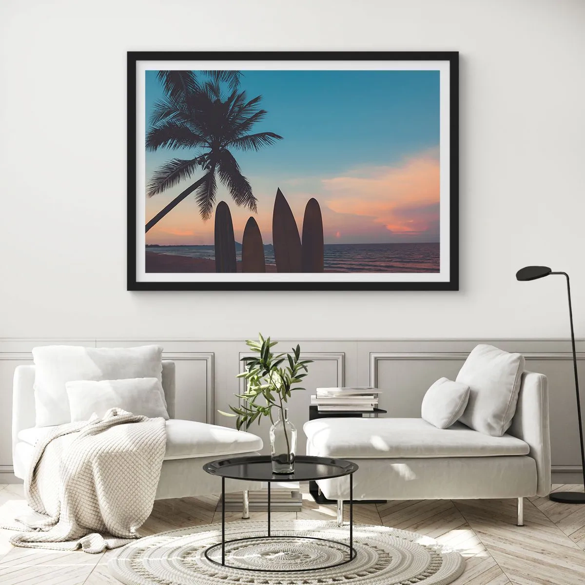 Plakat i sort ramme - I morgen bliver også sjovt - 40x30 cm