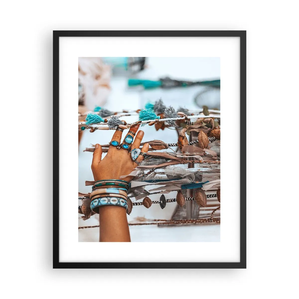 Plakat i sort ramme - Lokale skatte - 40x50 cm