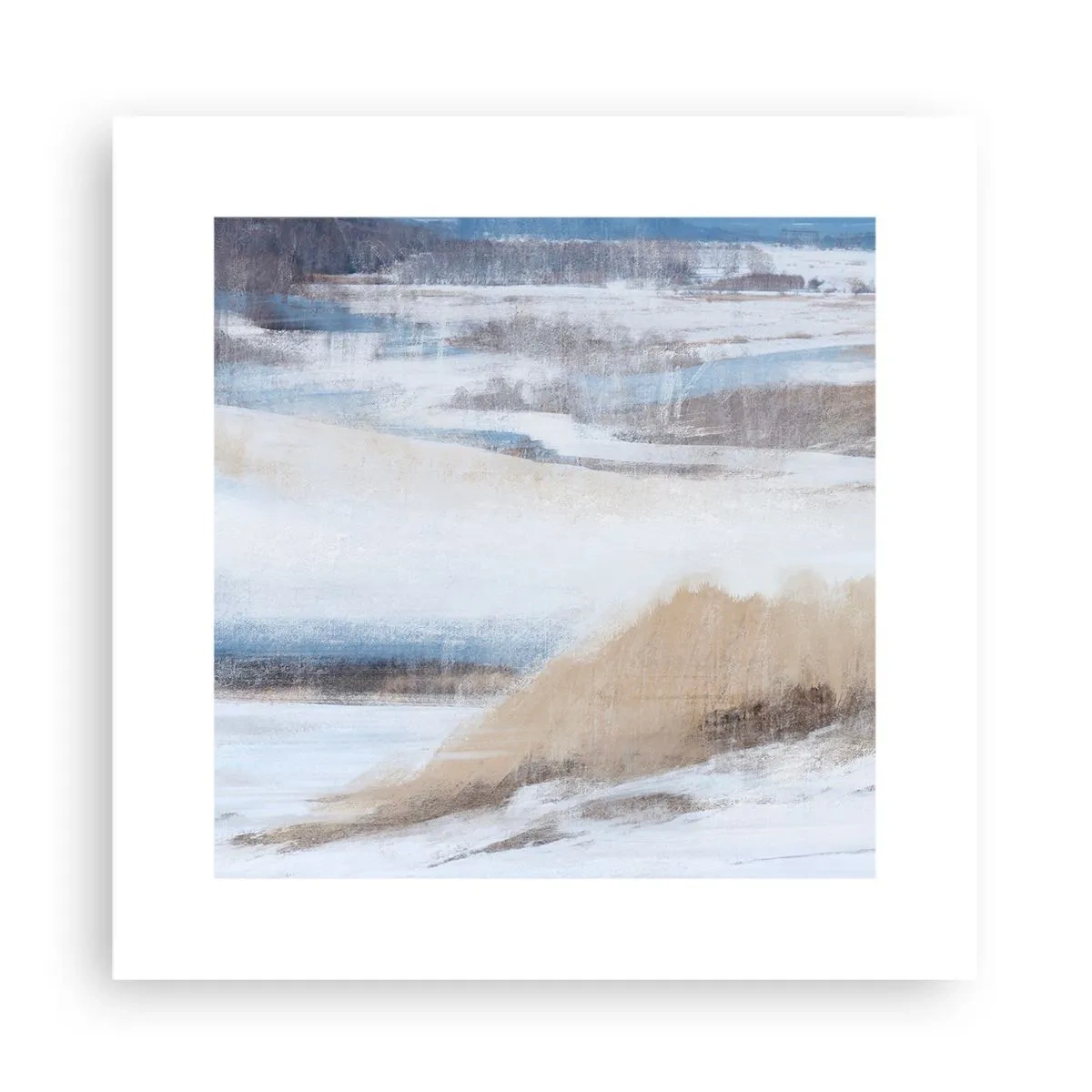 Plakat - Vinterkomposition - 30x30 cm