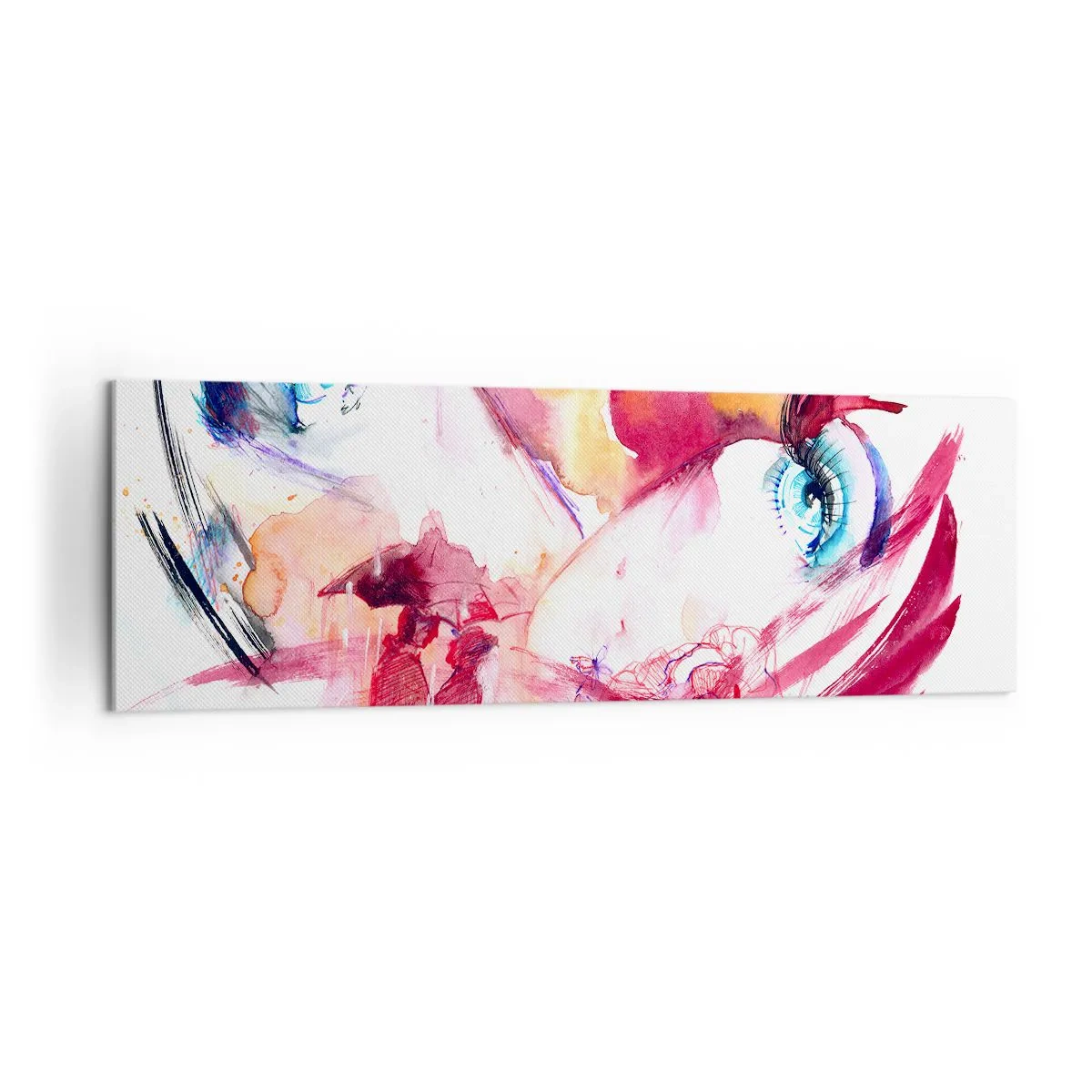 Lærredstryk - Billede på lærred - I nærheden af hinanden blomstrer verden - 160x50 cm