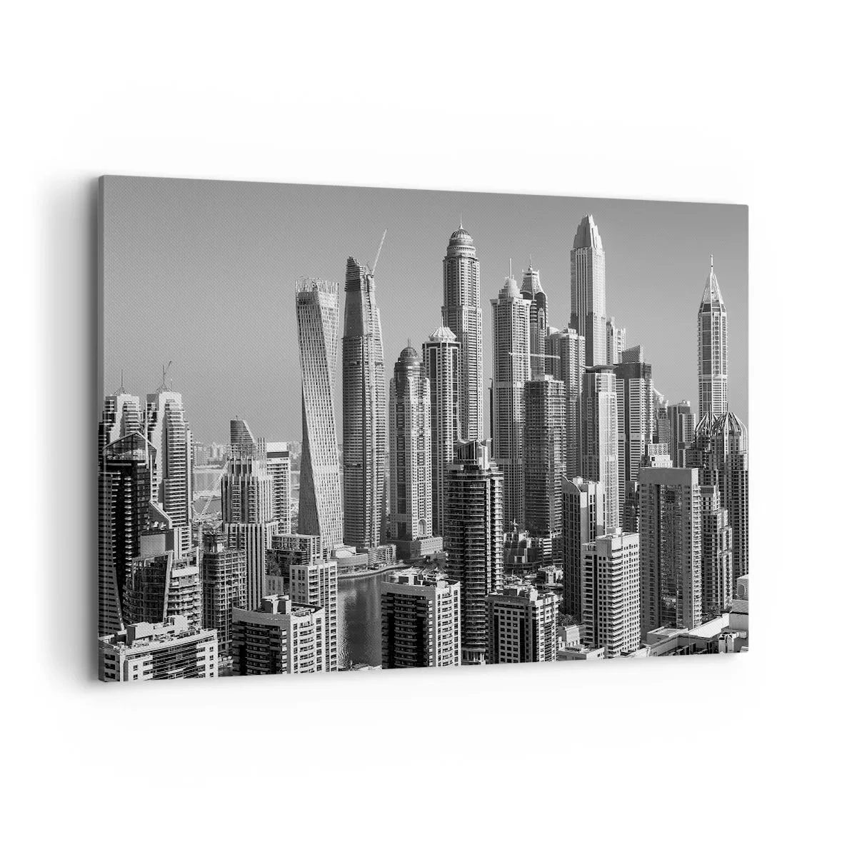 Lærredstryk - Billede på lærred - Byen over ørkenen - 100x70 cm