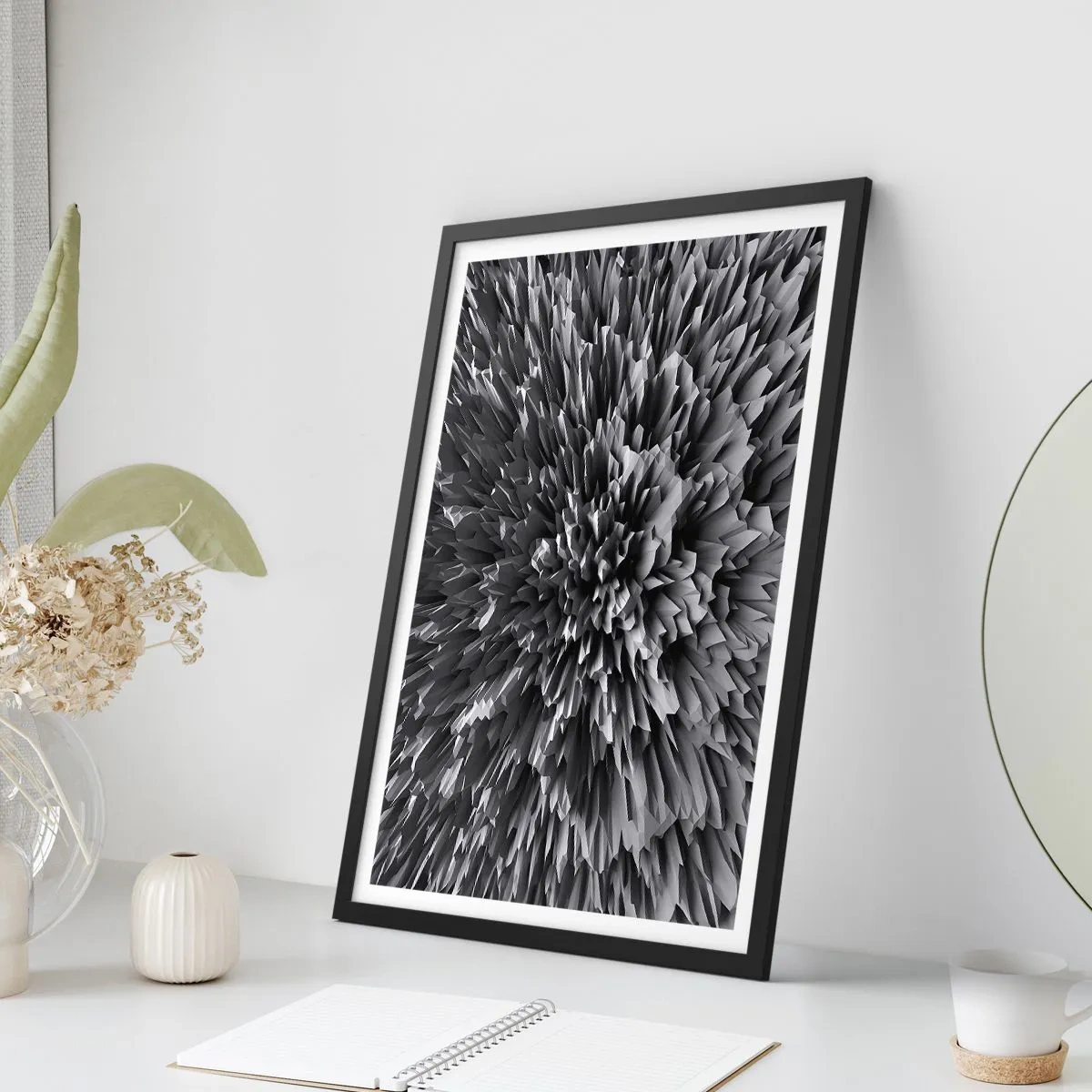 Plakat i sort ramme - Det kan ikke blive skarpere end dette - 70x100 cm