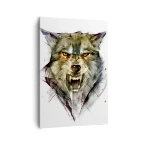 Lærredstryk - Billede på lærred - Ikke et skridt! - 70x100 cm