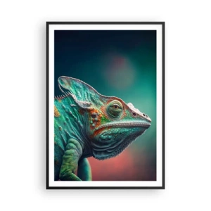 Plakat i sort ramme - Kan du se mig? Ikke godt... - 70x100 cm