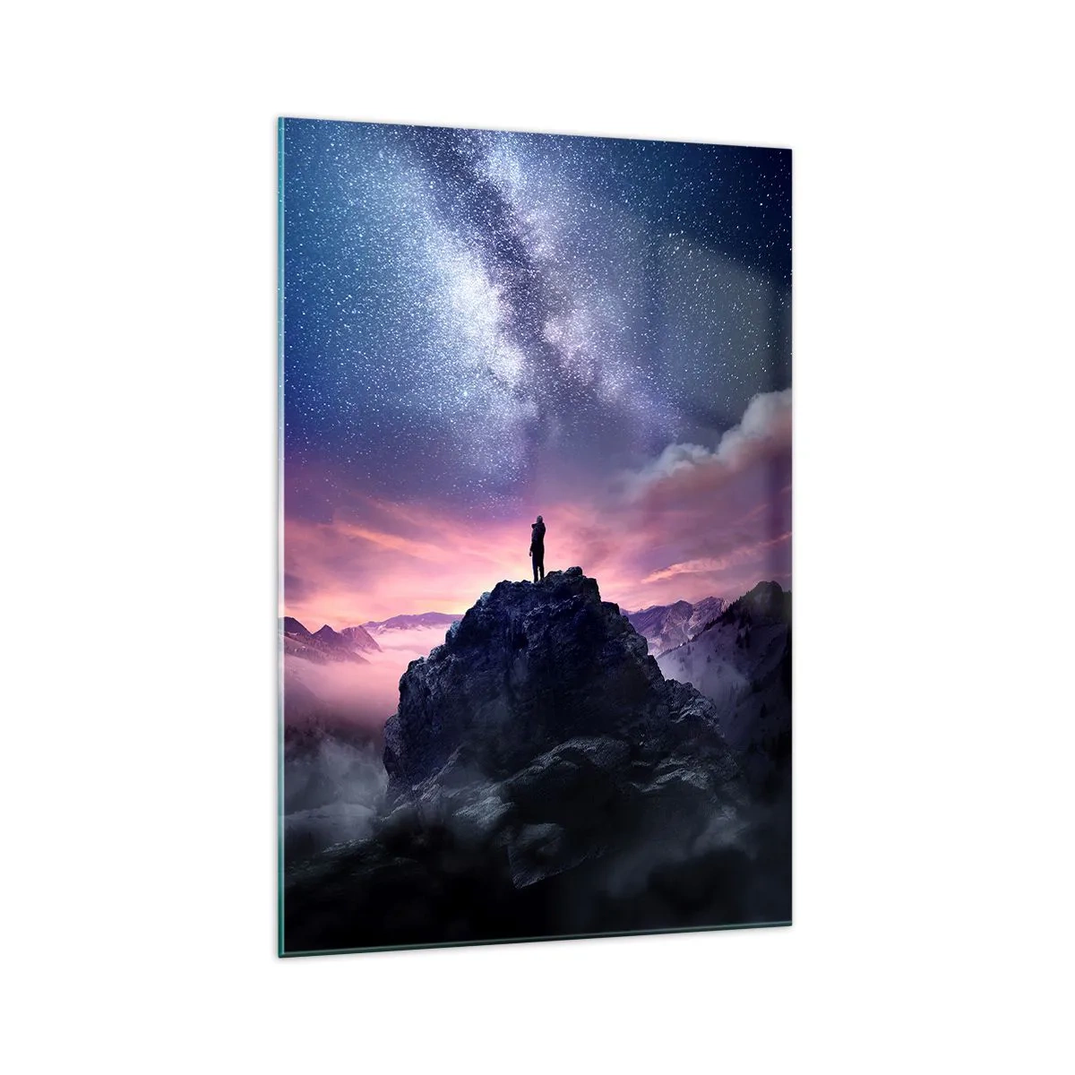 Billede på glas - Og han følte liv - 70x100 cm