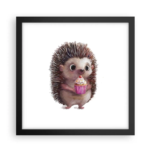 Plakat i sort ramme - Fejring er hver dag - 30x30 cm