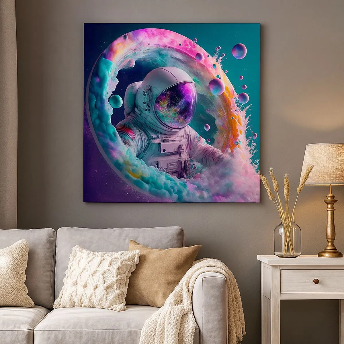 Lærredstryk - Billede på lærred - Stjerneport - 30x30 cm