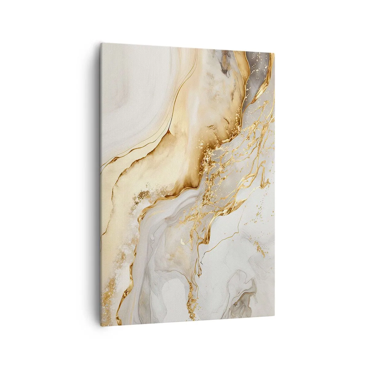 Lærredstryk - Billede på lærred - Abstraktion: skønhed og godhed - 70x100 cm