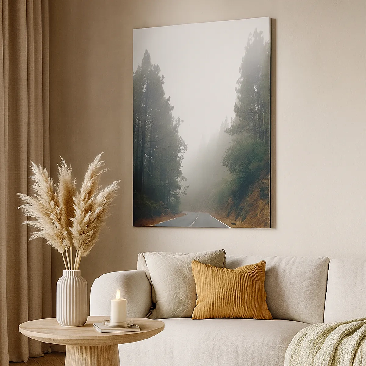 Lærredstryk - Billede på lærred - En fortælling om en magisk skov - 50x70 cm